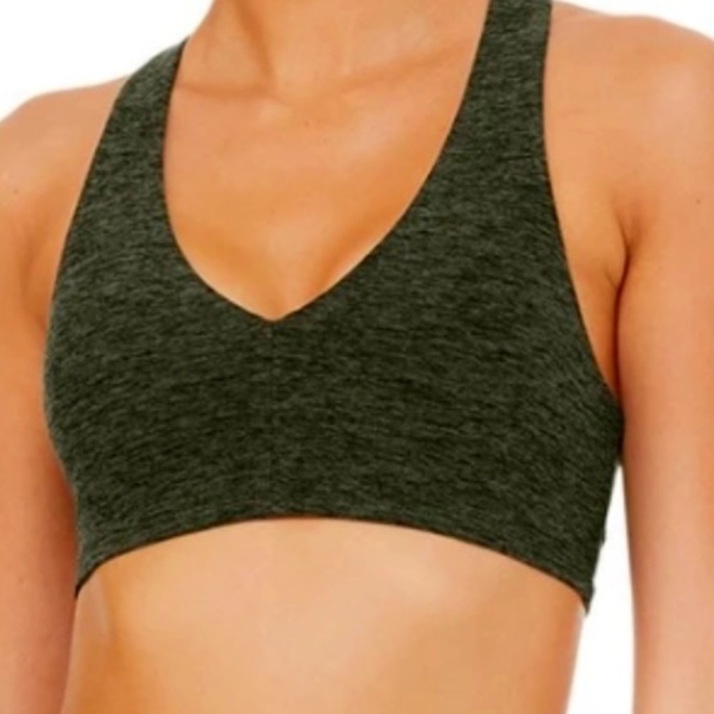 Alo Yoga Alosoft Base Bra: Hunter Heather
